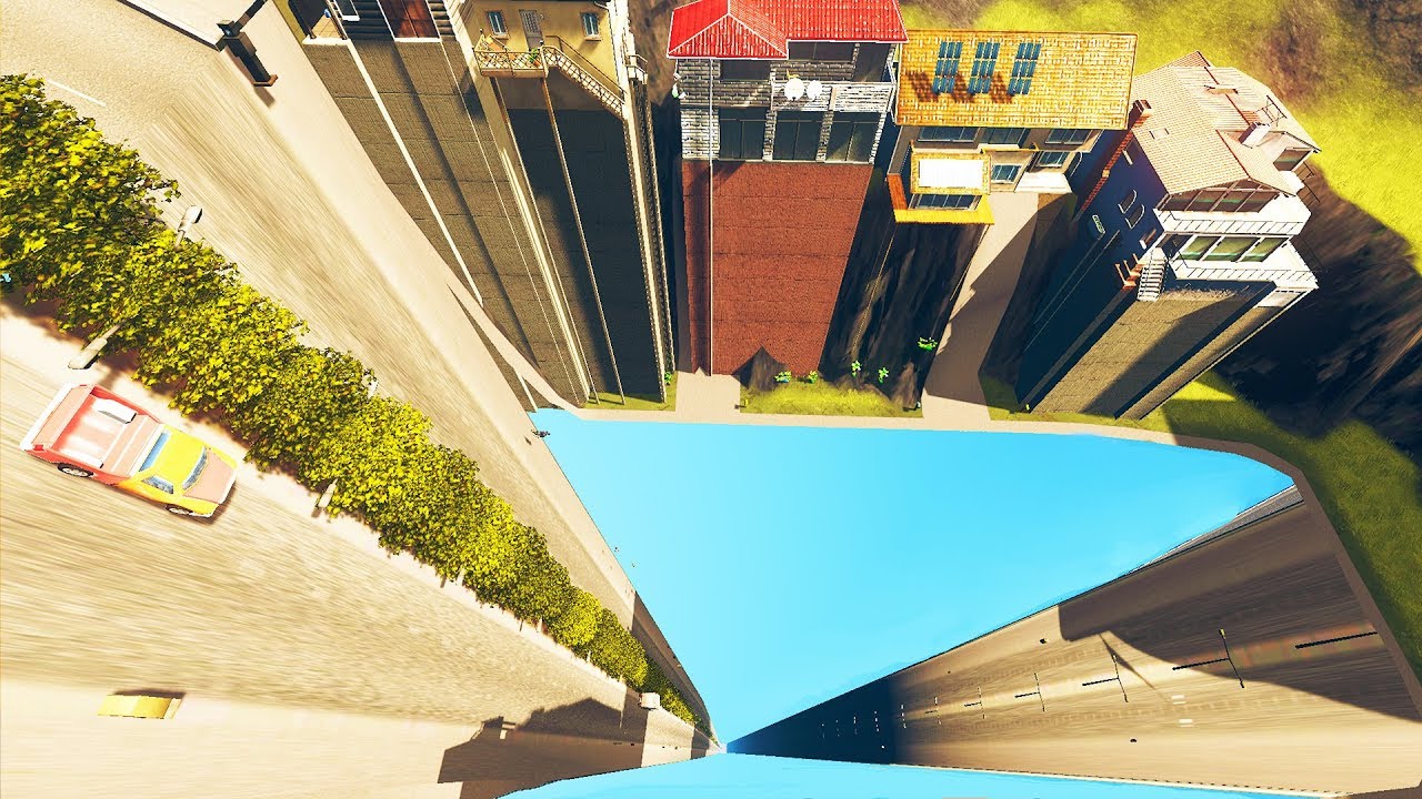 I Built Roads that go 10,000 Feet Straight Down - Cities: Skylines