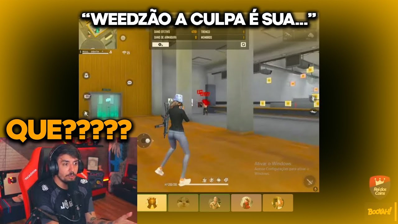 HACK ESTRESSOU WEEDZAO APÓS DIZER QUE A CULPA É DELE POR USAREM HACK NA LIVE DELE!!!