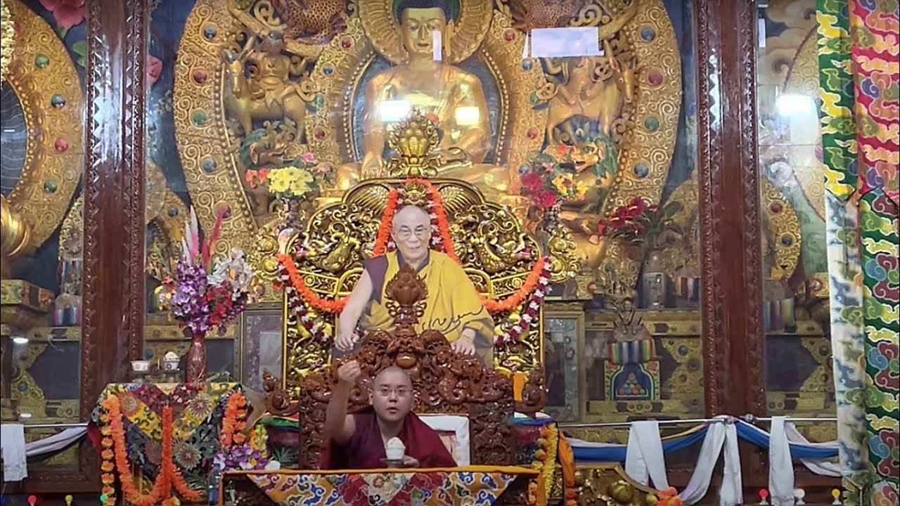 H.E. Ling Rinpoche Warmly Welcomed with Grand Traditional Ceremony by Sera Jey Tehor Khamtsen