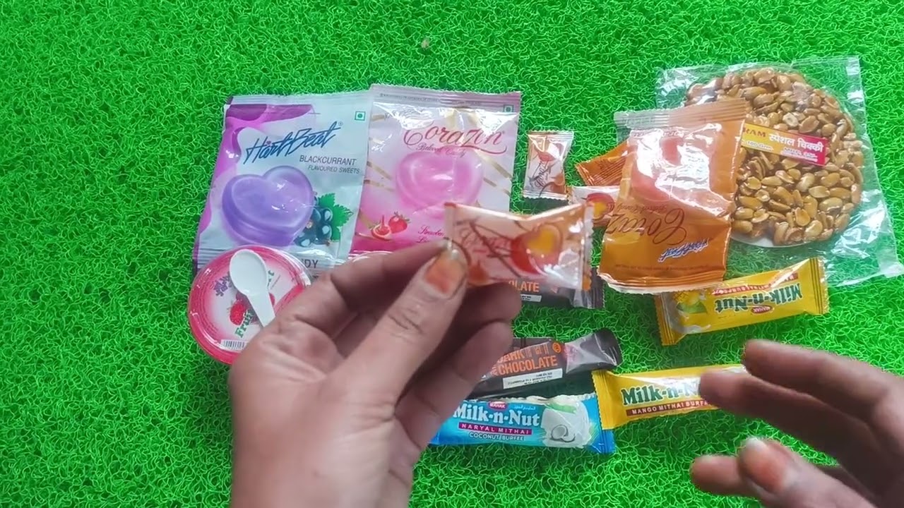 Satisfying video Asmr Candy Jelly unboxing video/ASMR opning video chocolate gummy candy 