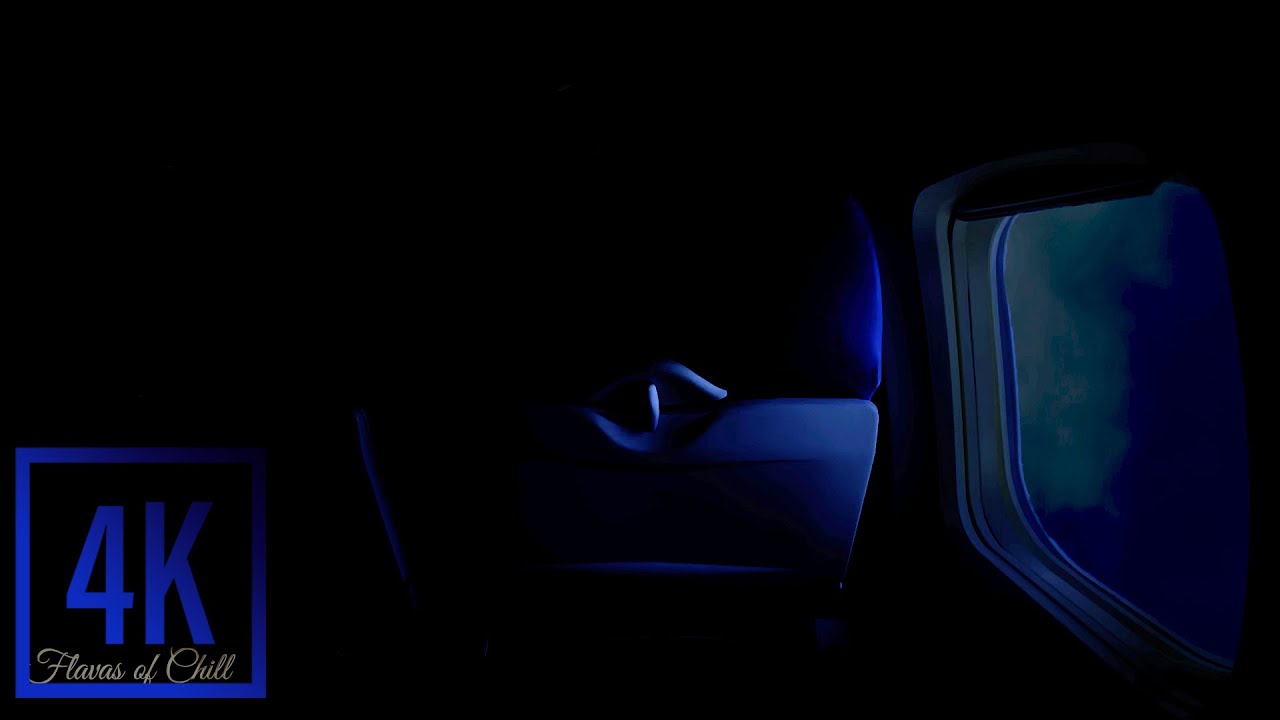 Night Airplane White Noise Ambience | Call Dings ONLY | Ambient | Zen | Reading, Studying, Sleeping