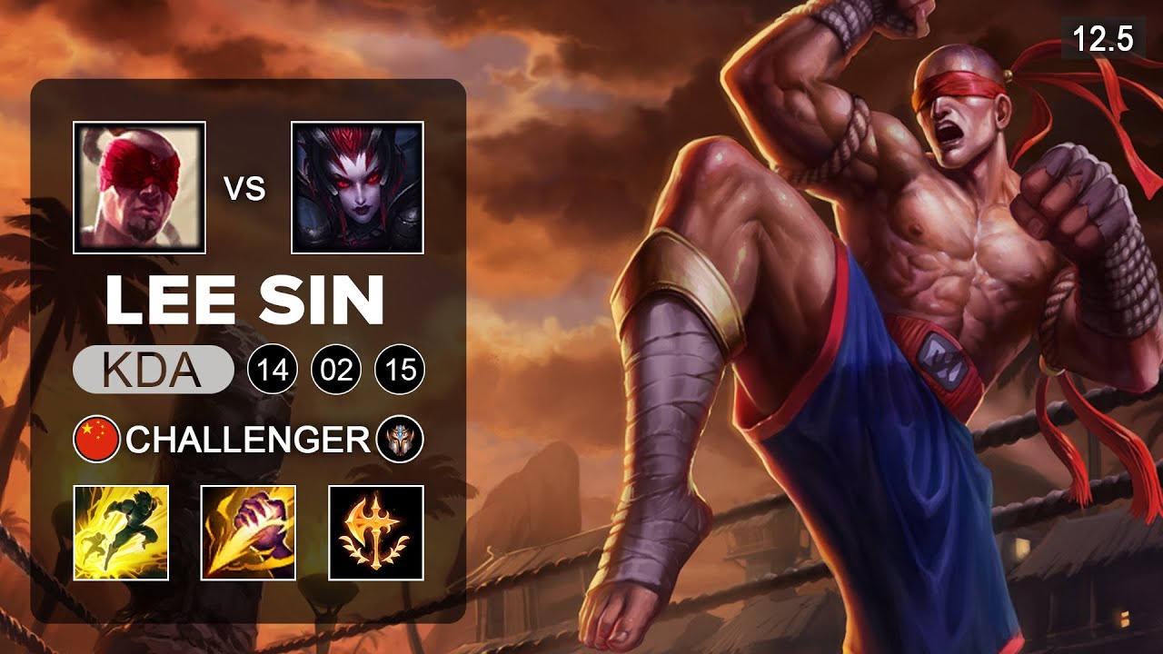 Lee Sin Jungle vs Elise - CN Challenger - Season 12 Patch 12.5