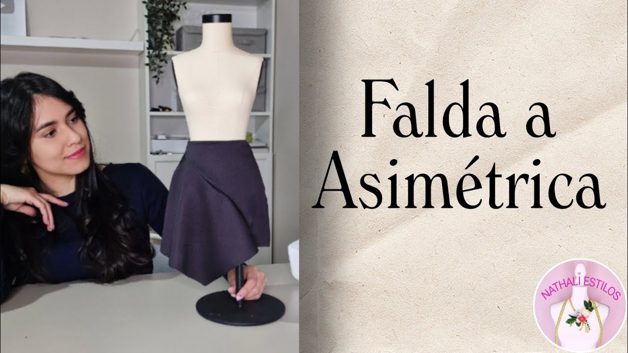 🌸FALDA ASIMÉTRICA LOS PATRONES Y LA CONFECCIÓN  ✨️☺️ MUY LINDA
