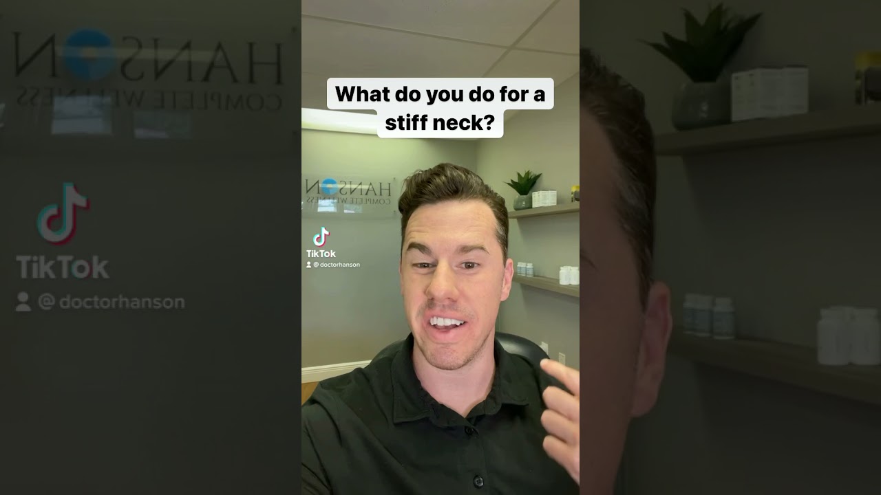 What causes a stiff neck and what can you do for it?