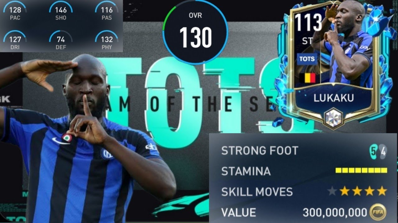113 ovr Tots moments Lukaku Review|Fifa mobile|The most underrated striker in the game