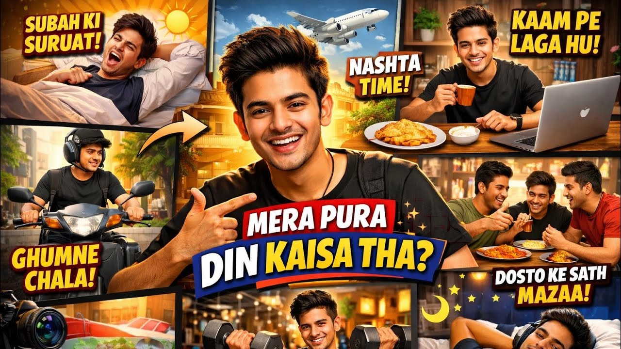 Toh aaj aisa gaya mera din 🫠🤳🥳