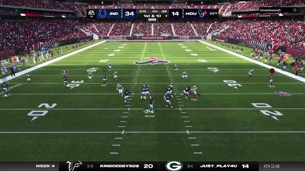 Madden 25 texans vs Colts