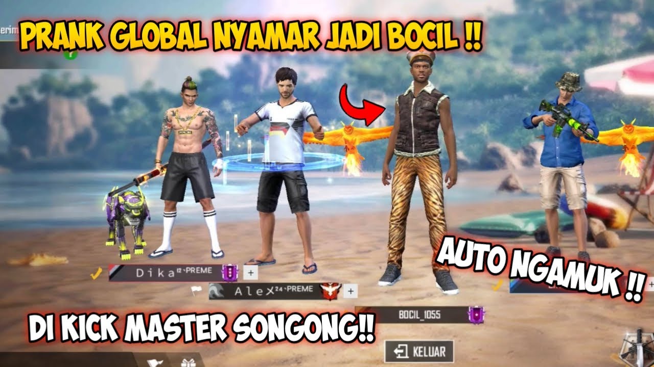 DI KICK BERKALI KALI SAMA MASTER SONGONG !! AUTO NGAMUK !! FREEFIRE BATTLEGROUND