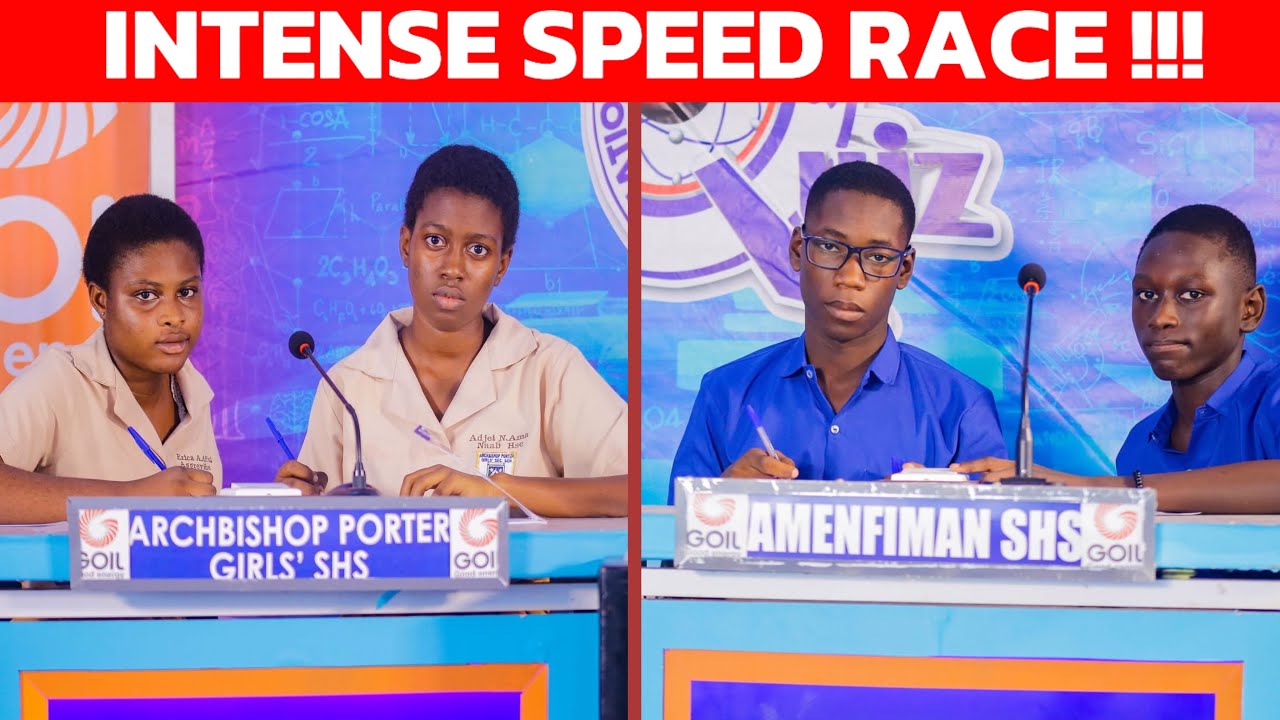 INTENSE SPEED RACE Between ArchBishop Porter Girls And Amenfiman SHS | #NSMQ2025