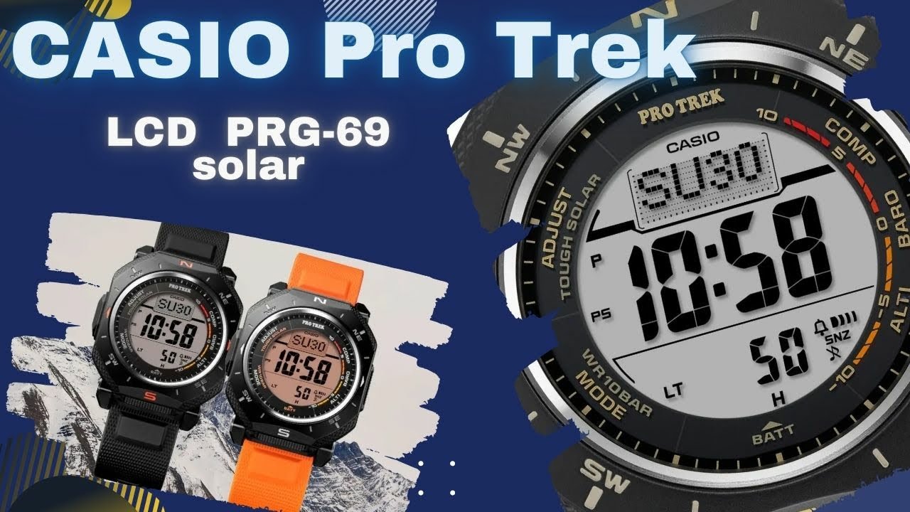 New Release Casio Pro Trek LCD  PRG-69  solar digital