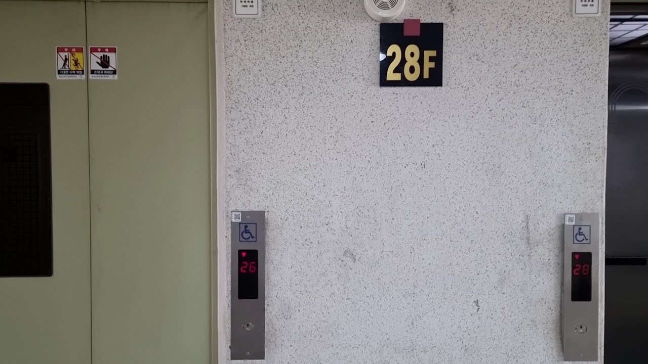 (교체전, 28층 DY20A) 서울특별시 강동구 암사동 삼성광나루아파트 동양엘리베이터 탑사기 (주거구간)