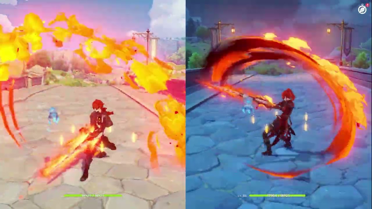 Diluc Skin Comparison is it Worth it ???