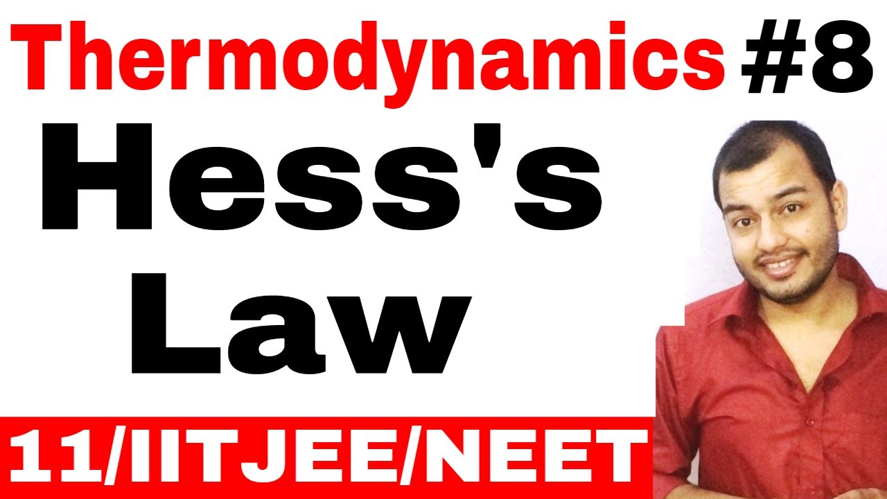 Class 11 Chapter 6 | Thermodynamics 08 || Hess's Law || Hess's Law Enthalpy Change  IIT JEE / NEET |