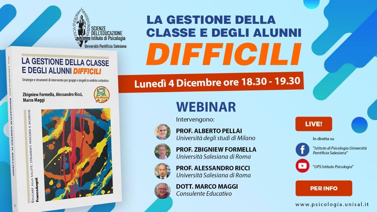 La gestione della classe e degli alunni difficili