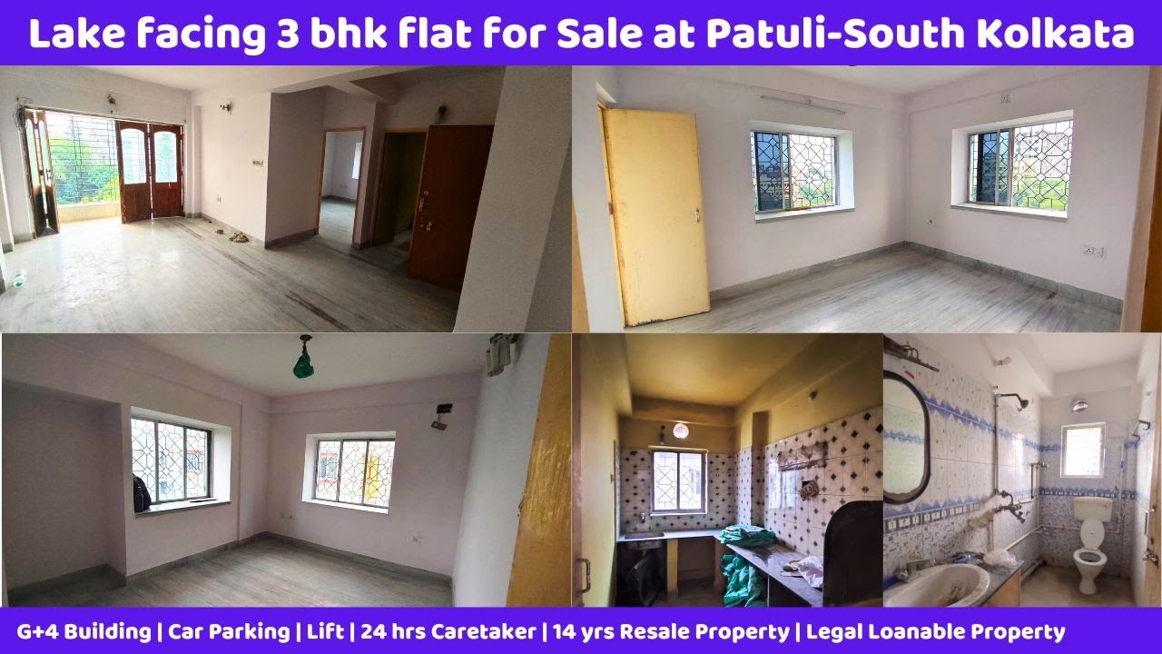 দক্ষিণ খোলা 1200 Sq. Ft. 3 Bhk at Patuli |  Lift parking | 5 mnts walk to EM Bypass| @dialbangla