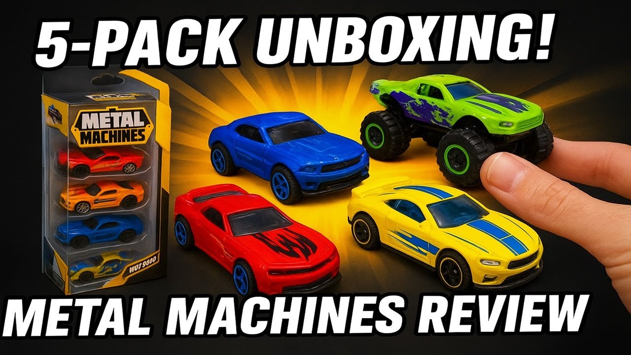 Zuru  Metal  Machines 5 Pack Unboxing And Review Die Cast Metal Cars