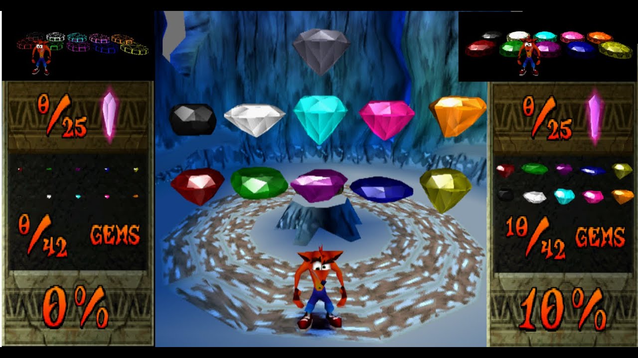 Crash 2 - extra colored gems (fully working)