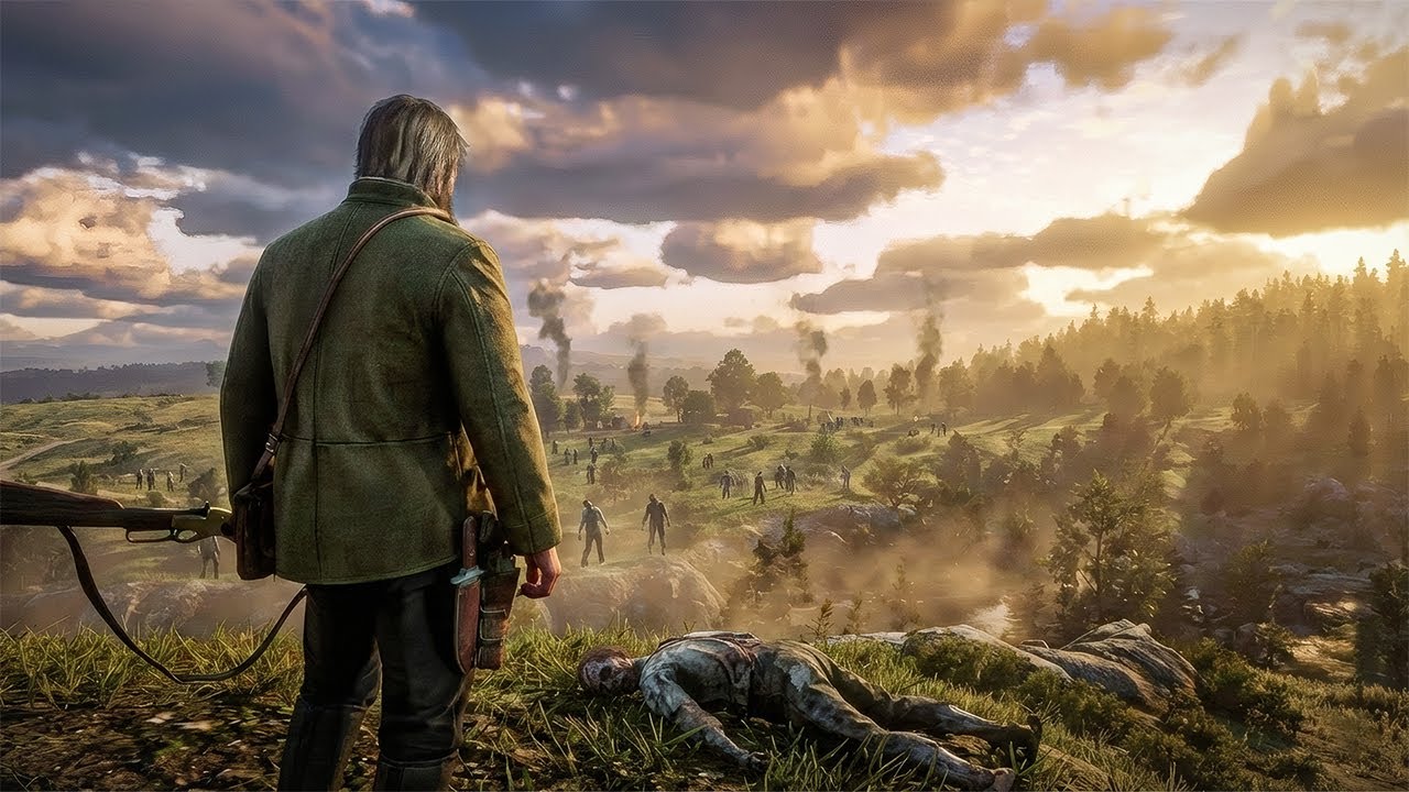 Зомбі-Апокаліпсисі у RDR 2... Світ Дикого Заходу Знищено.