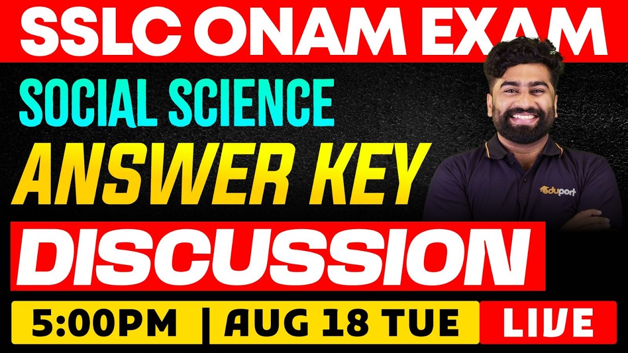 SSLC | Social Science | Answer Key Discussion | Eduport SSLC