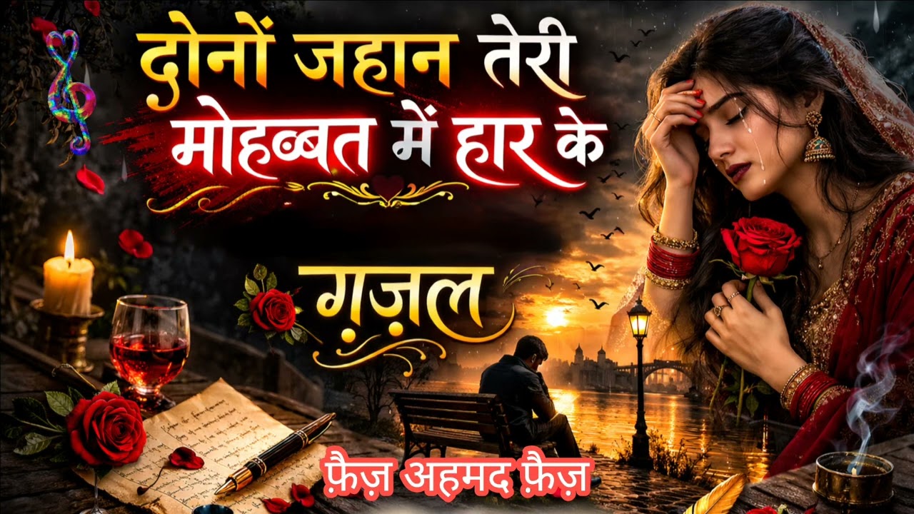 दोनों जहान तेरी मोहब्बत में हार के | Faiz Ahmed Faiz | Heart Touching Ghazal | New Version #gazal