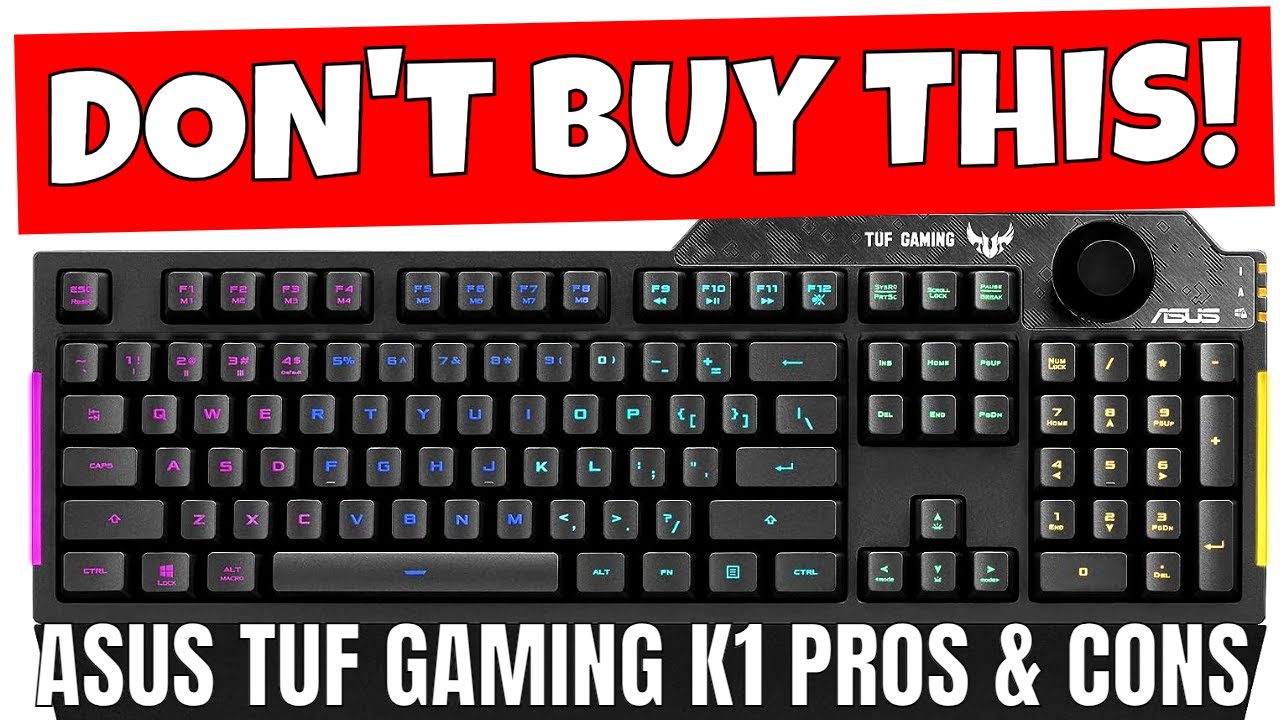 Клавиатура ASUS TUF Gaming K1 Aura Sync: плюсы и минусы