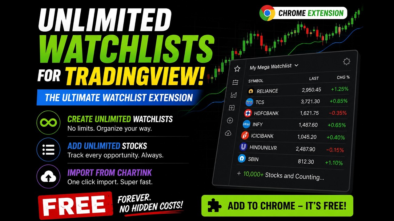 TradingView Unlimited Watchlists Hack - No Premium Required!