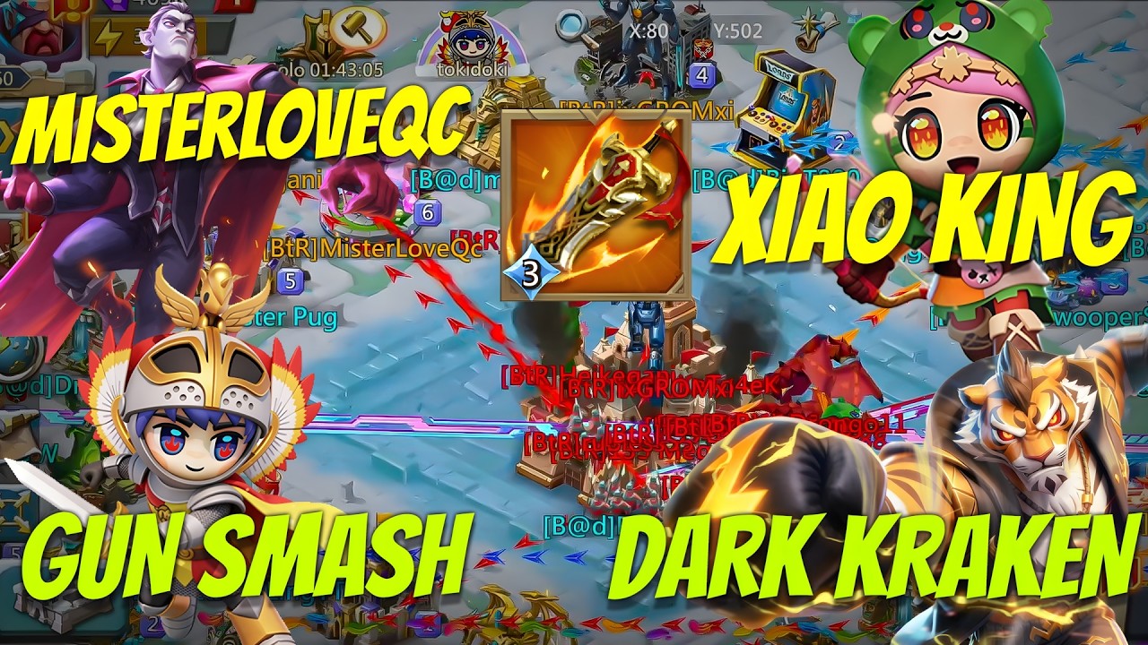 Lords Mobile - Insane WoW in K626! FT GUN SMASH, MISTERLOVE, KRAKEN, XIAO KING