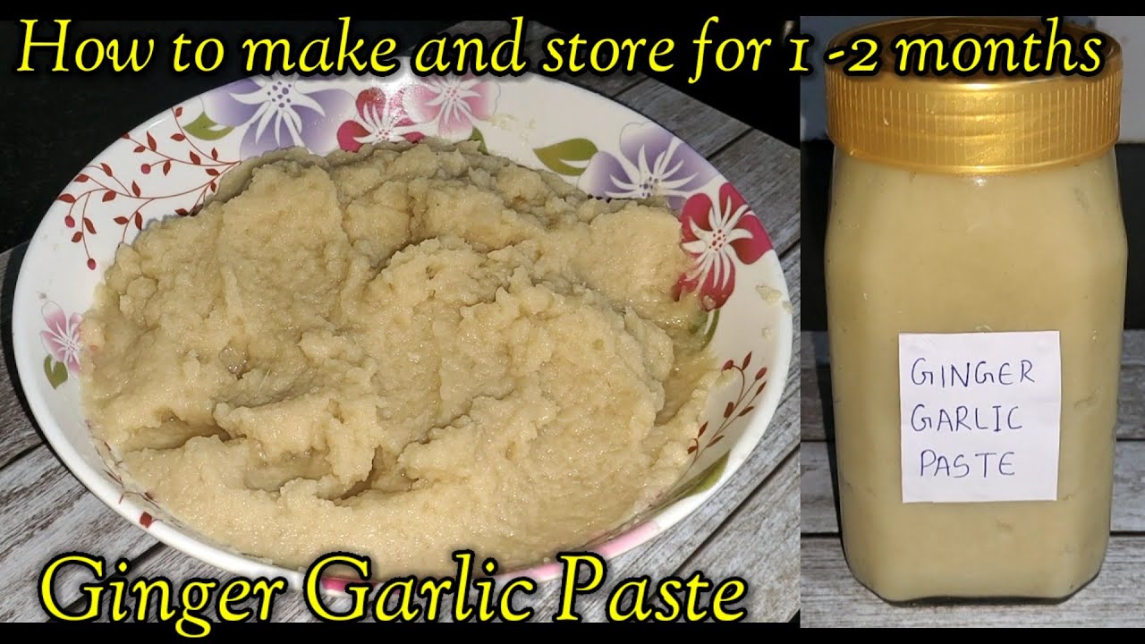 Adrak lasun ka paste home-made 🫚🧄 |  Paste store kaise kare 1-2 mahine🫙 | Raunaq-E-Zaiqa