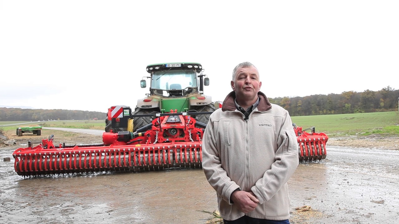 KUHN - HR 8040 R Témoignage (Herse rotative grande largeur)