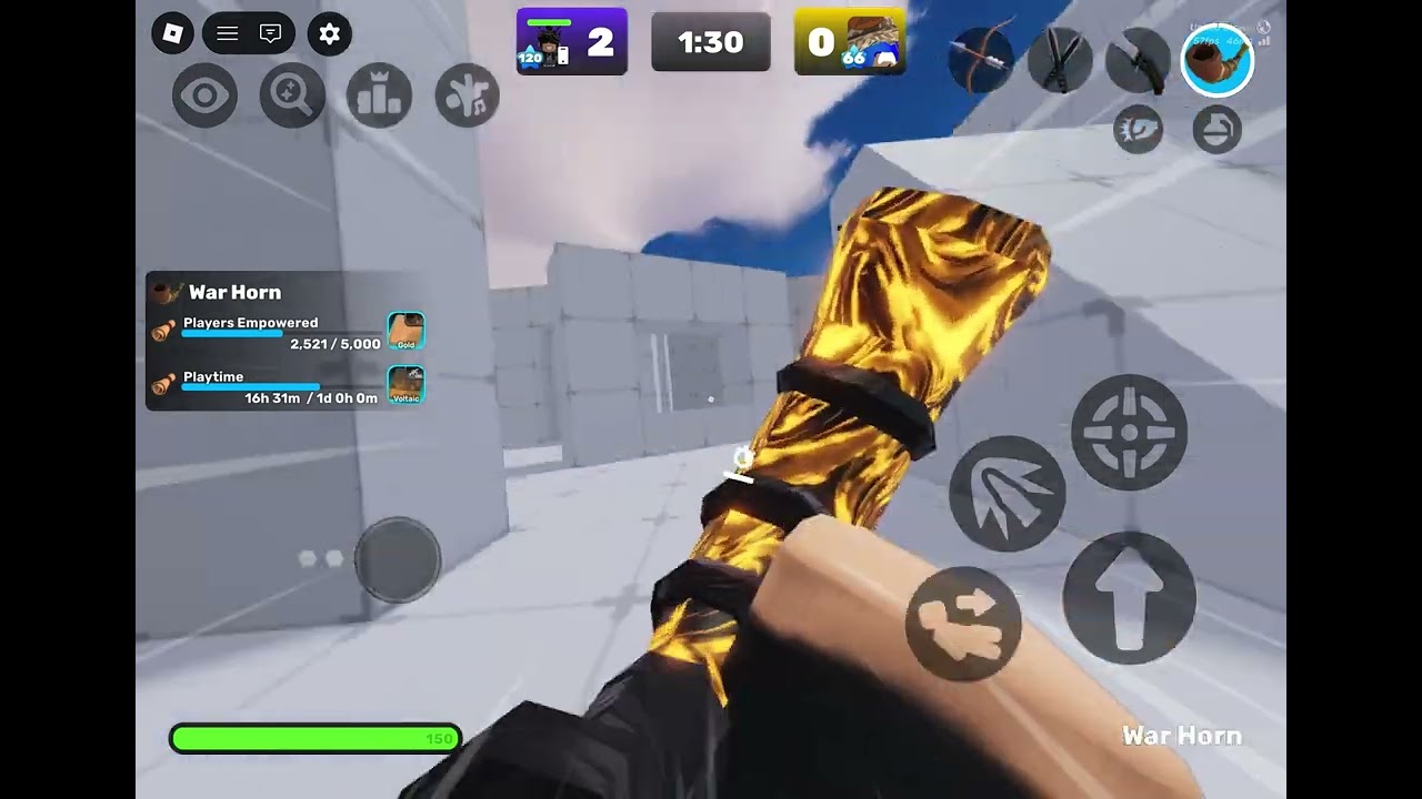 I’m 1v1 goldy again and I’m using my arua on goldy😎