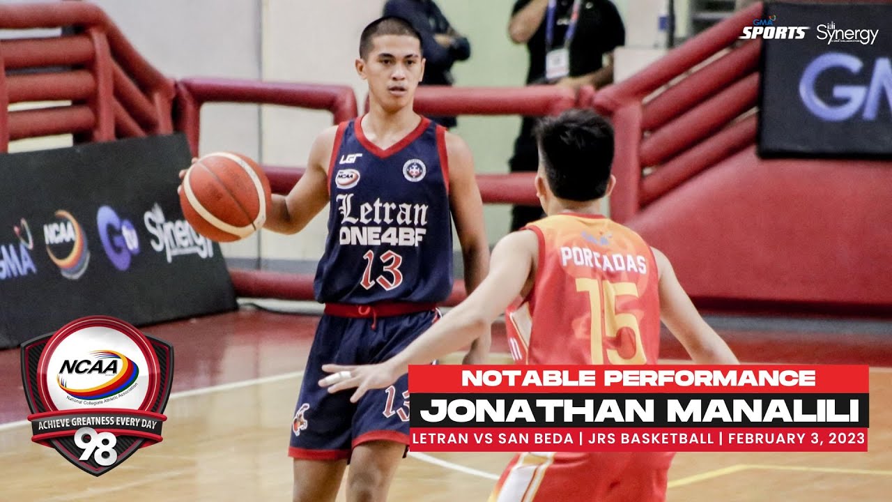 NCAA Season 98 | Notable Performance: Jonathan Manalili (Letran vs San Beda) | February 3, 2023