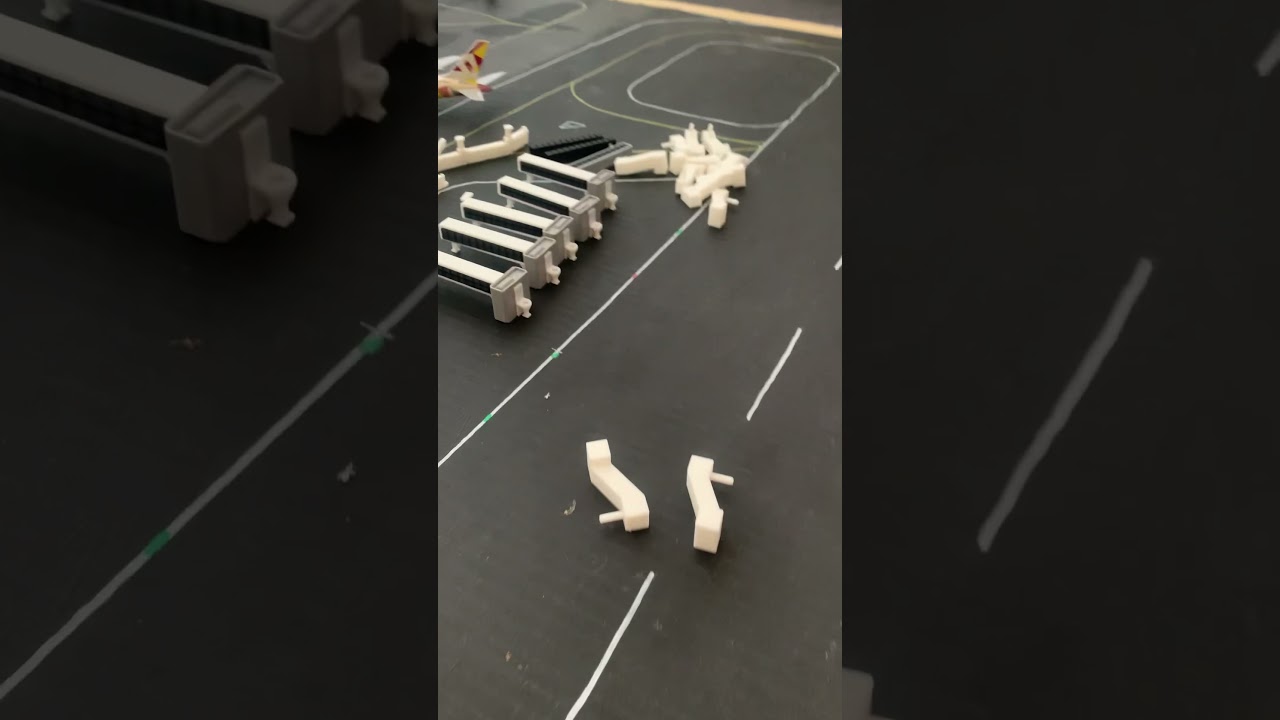 My new airport 3d printed 1/400 scale