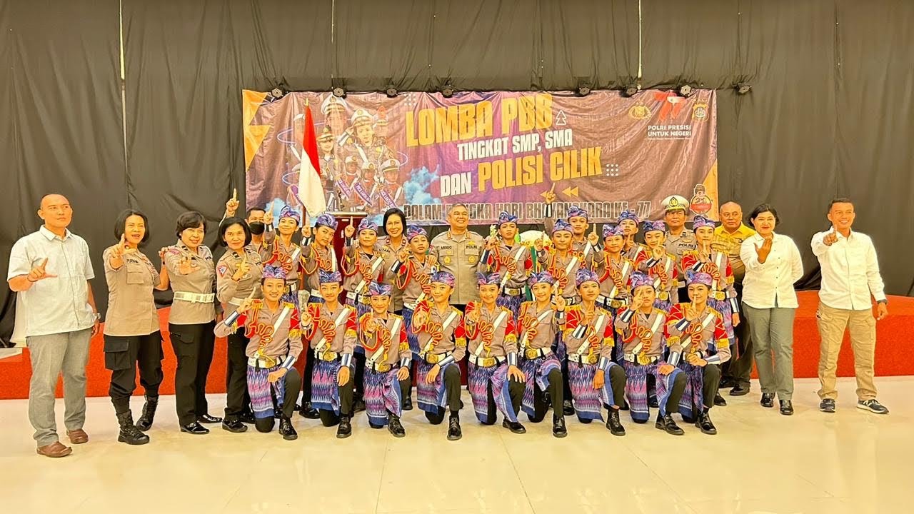 JUARA 1 LOMBA POLISI CILIK POLDA BALI DENPASAR- Sd Saraswati 3 Denpasar Polresta Denpasar