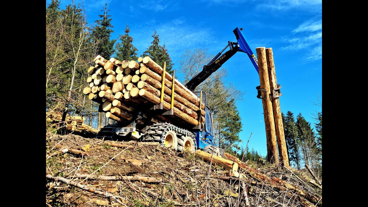 🌲*Blue-Power* • Rottne F13-C • Forwarder in Action • Forstunternehmen Holz-Winter • Part-2 🌲