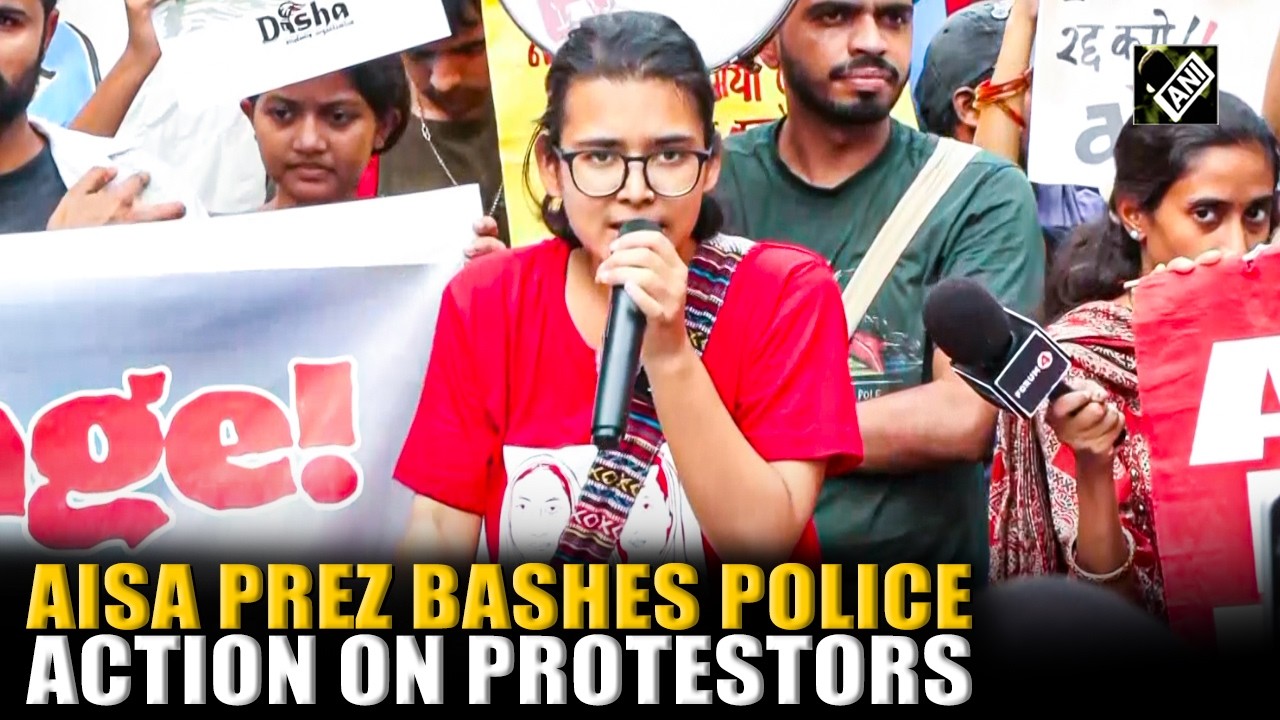 AISA National President Neha Bora calls out police action on protestors | NEET Paper Leak Row