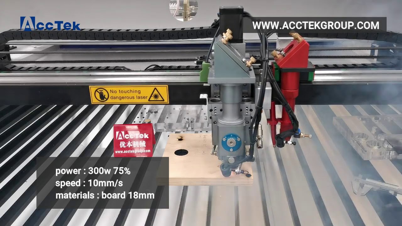 AKJ1390H-2 mix co2 laser cutter with 180w 300w 500w
