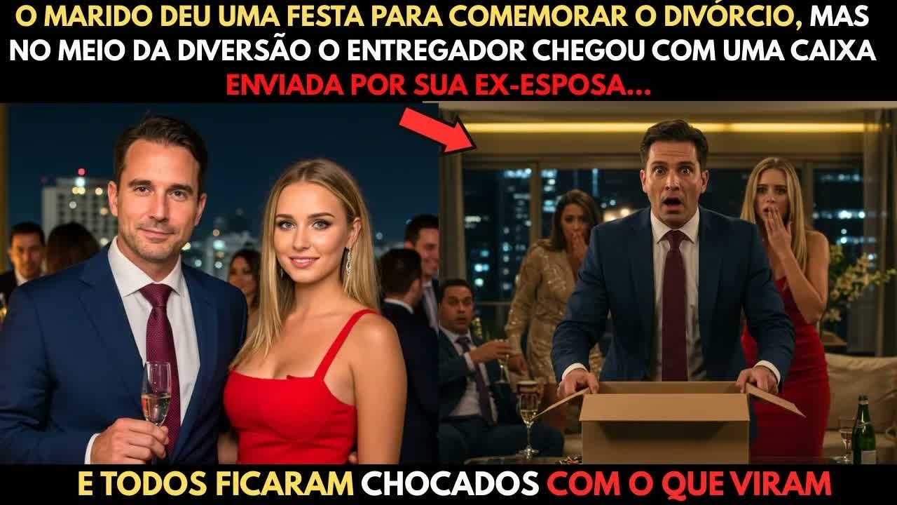 ❤️ NA FESTA DE DIVÓRCIO, O ENTREGADOR TROUXE UMA CAIXA DA EX-ESPOSA… E O CONTEÚDO CHOCOU A TODOS.