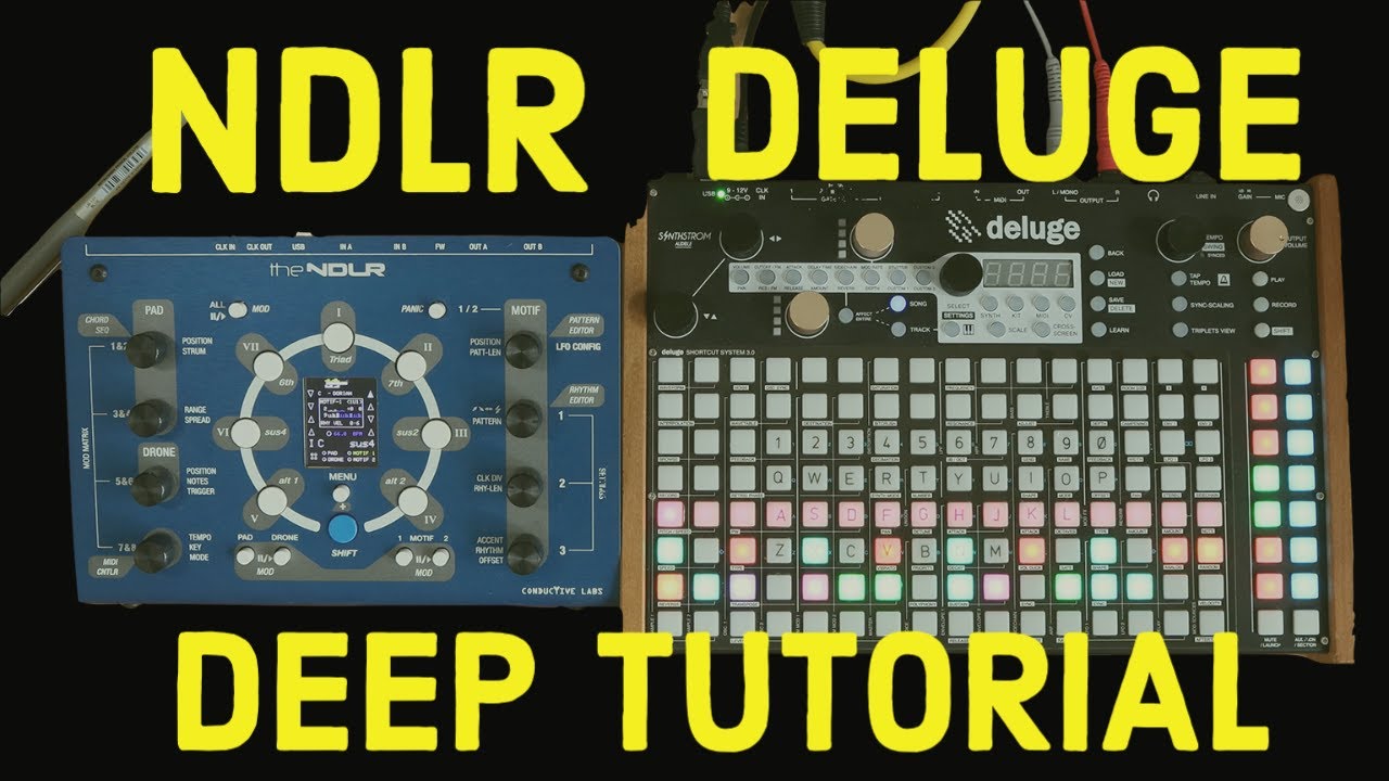 Подробный урок по Conductive Labs NDLR и Synthstrom Deluge. MIDI, LFO и многое другое (4K)