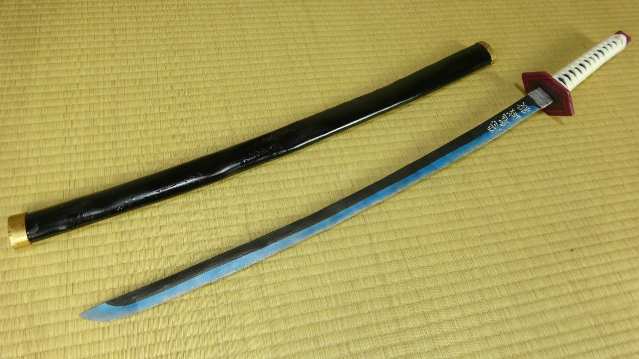 【鬼滅の刃】冨岡義勇の日輪刀の作り方 - Kimetsu no Yaiba Giyuu's Nichirin Blade Tutorial