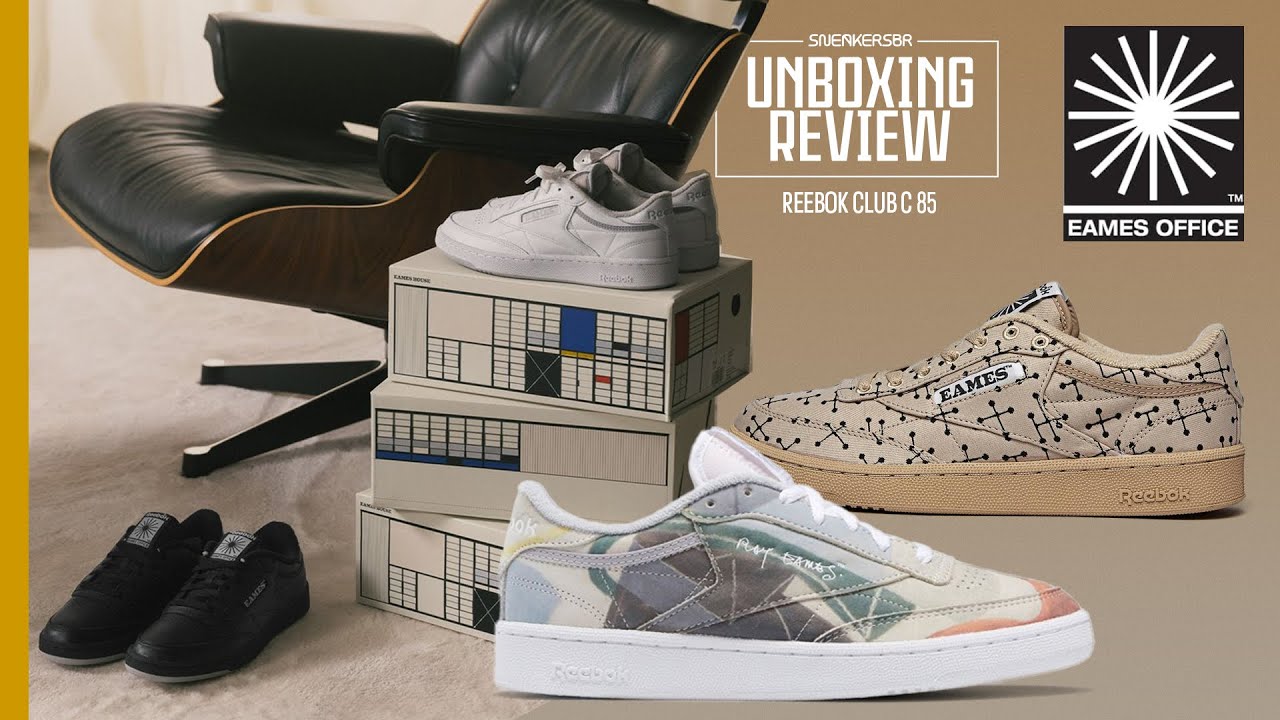 ARQUITETURA e DESIGN Trazidos Aos T&ecirc;nis Pelo EAMES OFFICE | UNBOXING+REVIEW REEBOK X EAMES OFFICE