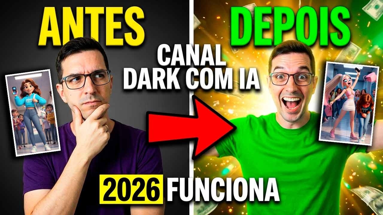 ⚡Faça Este CANAL DARK em 2026 Rápido e Simples | Nicho Mega Viral com IA