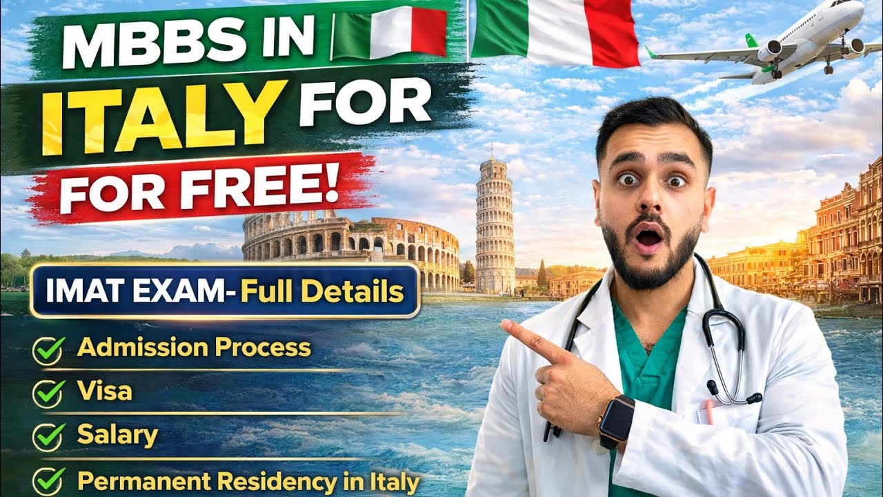 FREE MBBS IN ITALY 🇮🇹 | IMAT Exam Full Details 2026 | No Donation 😱