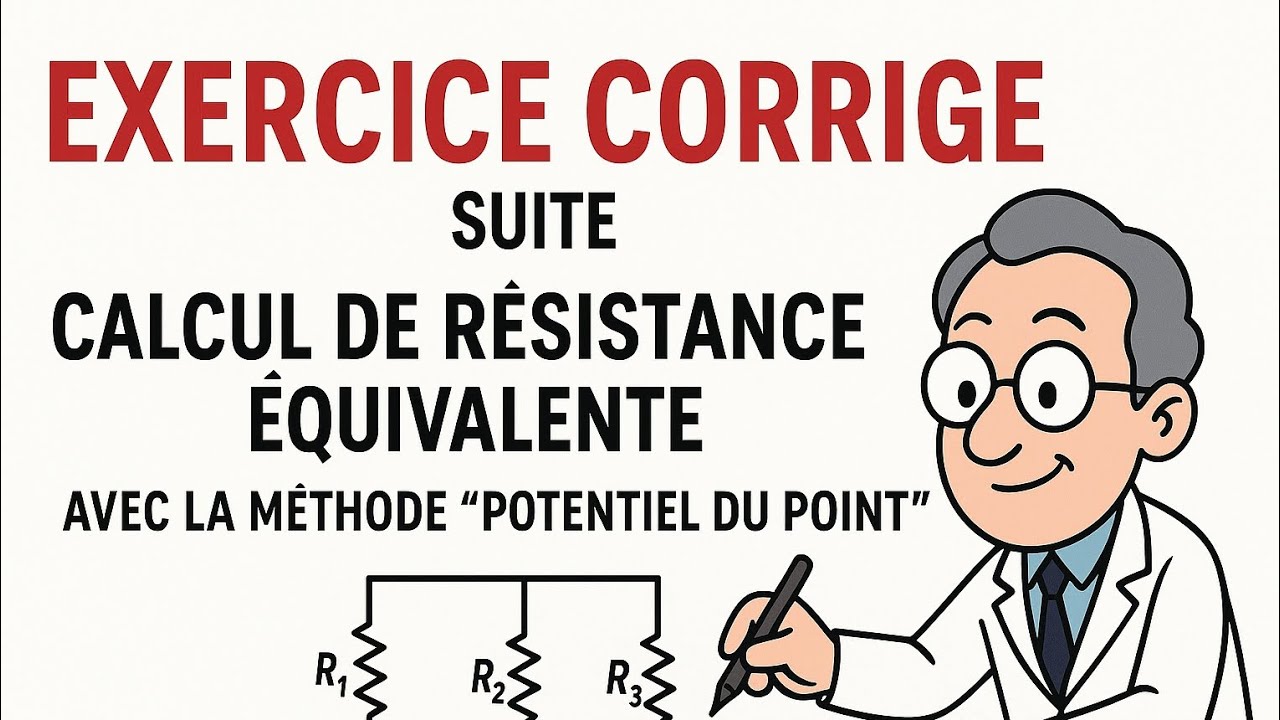 Exercice corrigé : Résistance équivalente par la méthode "Potentiel du Point"
