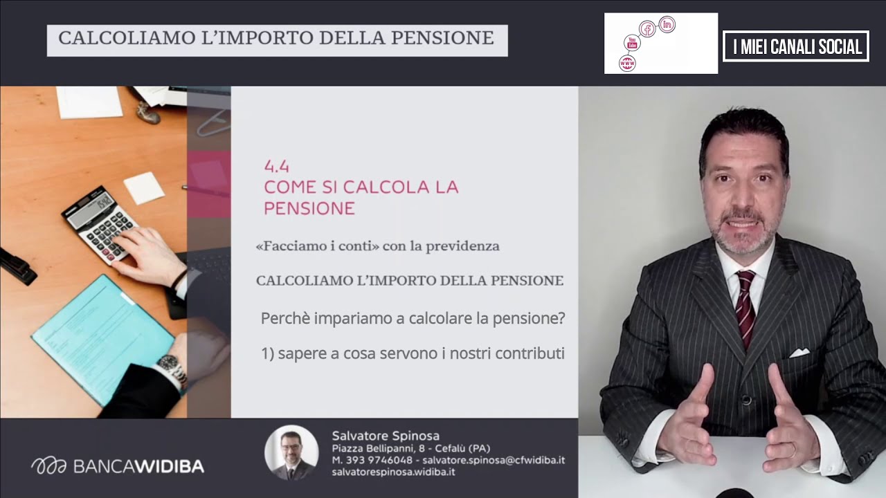 4.4 CALCOLIAMO LA PENSIONE parte 1