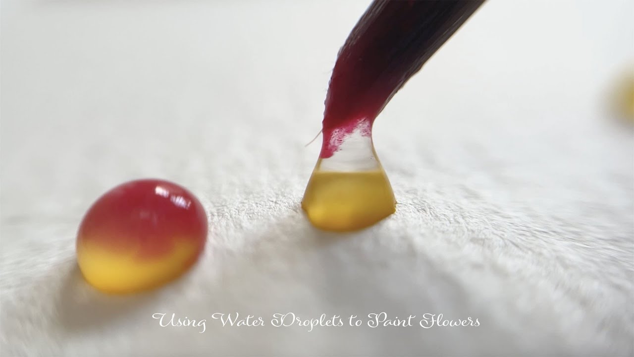 Watch the Water Droplets Turn into a Mini Flower Bunch 🩷💛 | A Relaxing and Satisfying Video to Enjoy