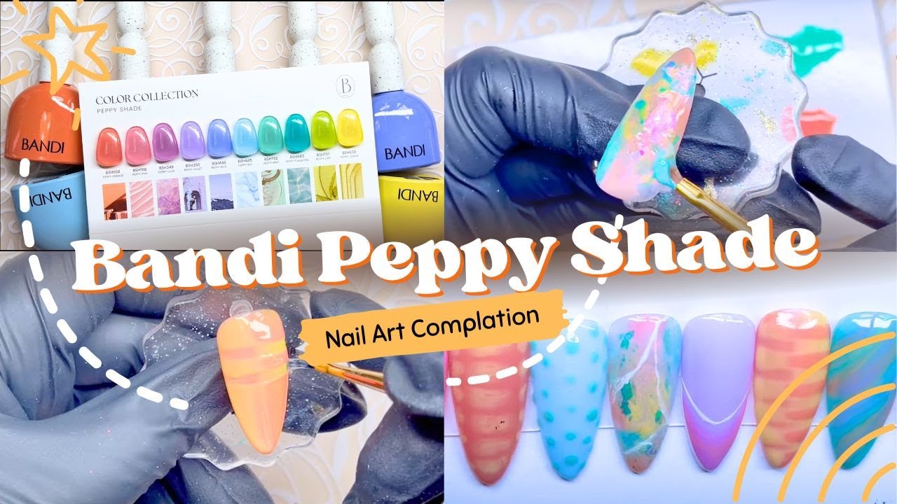 🌸 Spring Nail Art Designs | Pastel Syrup Nails using Bandi Peppy Shade | Easy Nail Art Ideas 2025 💅