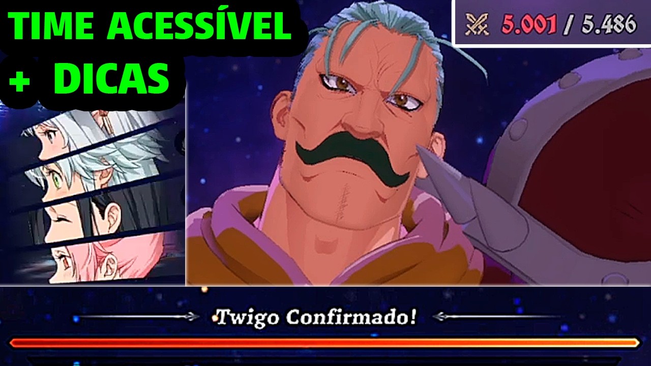 DICAS PARA DERROTAR O BOSS TWIGO CONFIRMADO COM PERSONAGENS INICIAIS! - The Seven Deadly Sins Origin