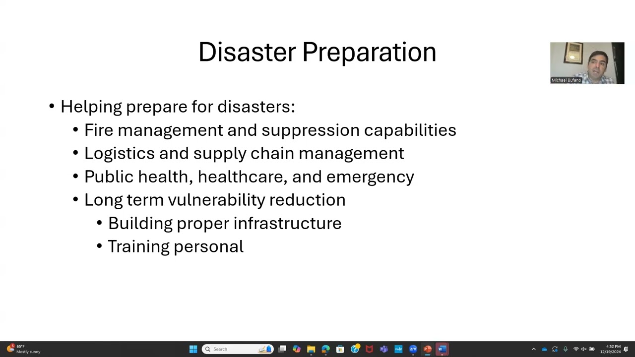 The Federal Emergency Management Agency: An Overview of Disaster Relief in the United States.