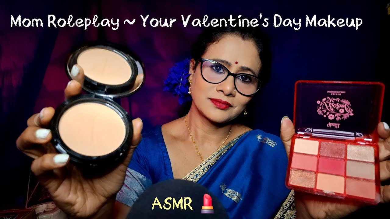 ASMR Indian Mom Pampering You with Valentine’s Day Makeup 💄 | Soft Spoken | Dearly ASMR