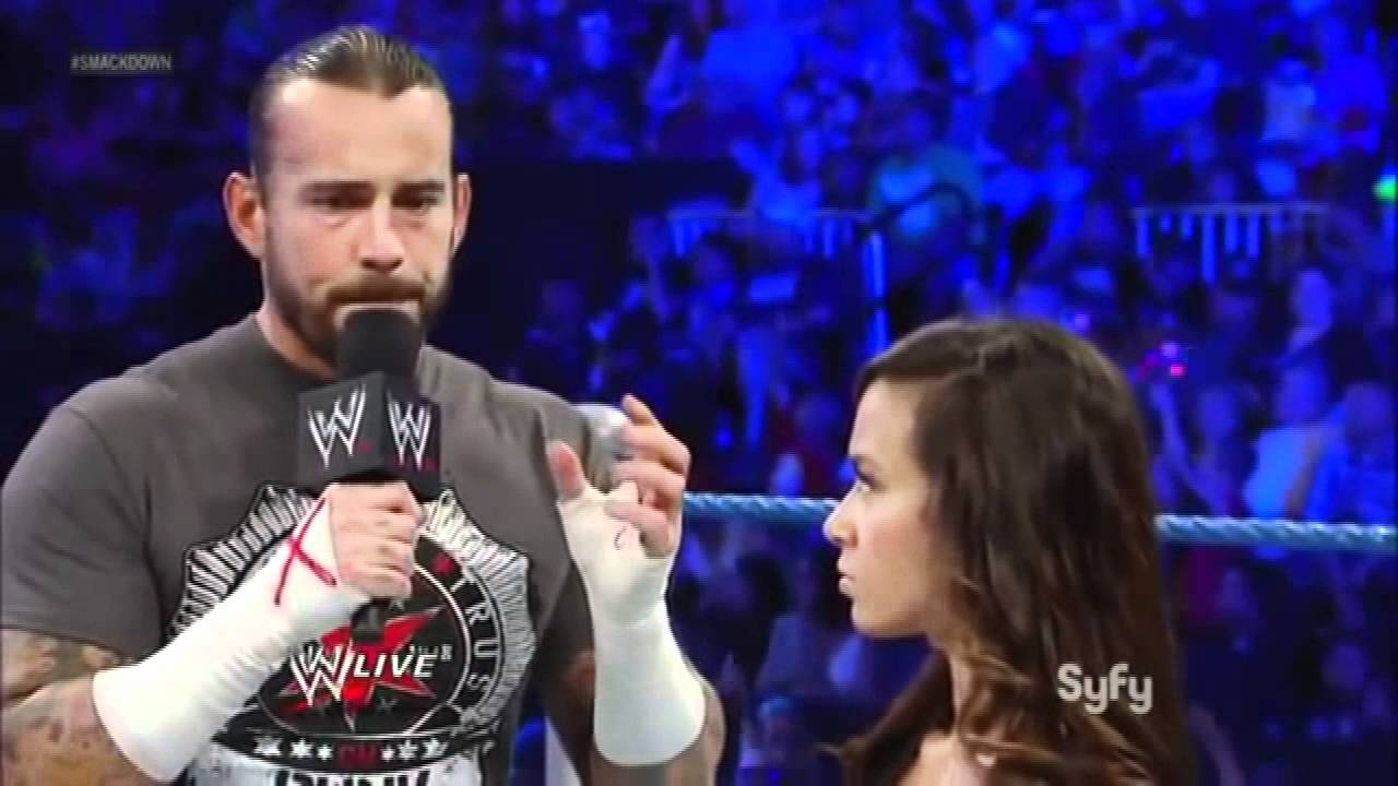 AJ, Daniel Bryan and CM Punk segment on SmackDown 7/6/12 (with czech subtitles)